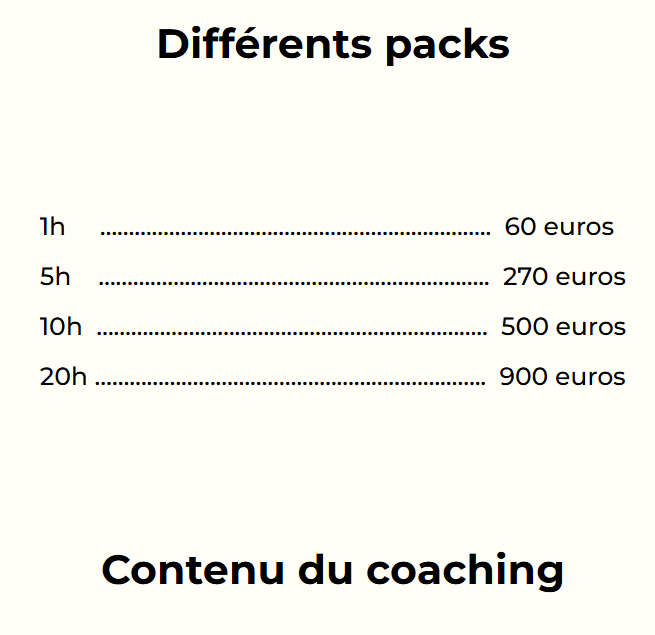 coaching